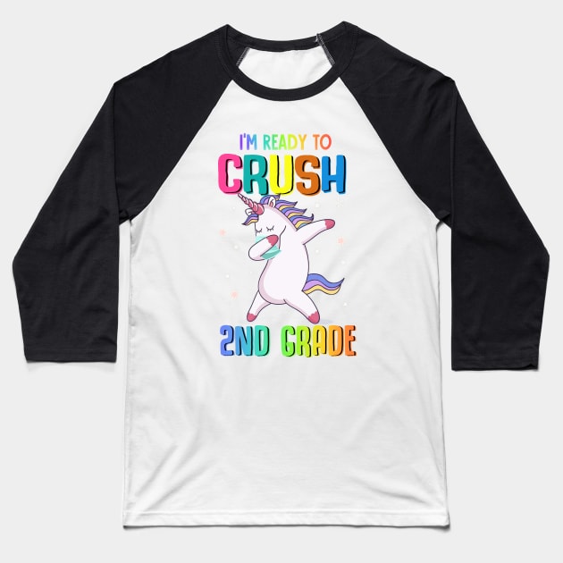 Tee - Unicorn I'm ready to crush 2ND Grade 2020 Baseball T-Shirt by JiiKo